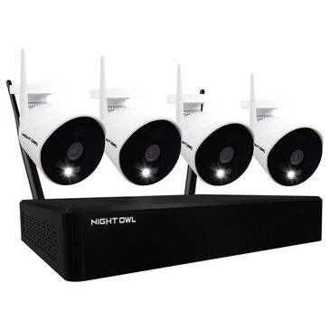 Night Owl 10 Channel 1080p Smart Security System with 1TB Hard Drive NVR System and 4 Wi-Fi IP Spotlight Cameras in White and Black, , large