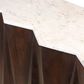 Flair Industries Console Table in Cocoa Brown and White, , large