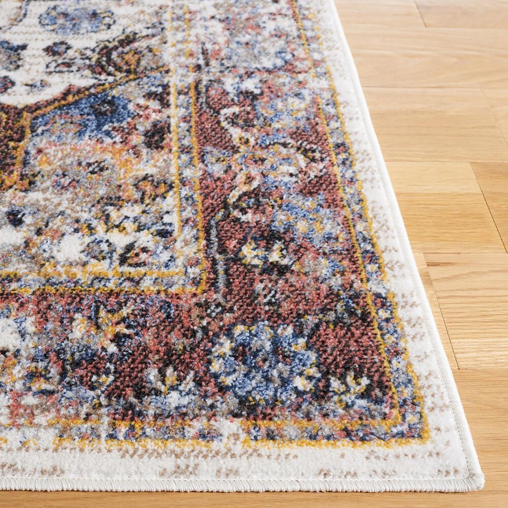 Safavieh Astoria Oriental 4&#39; x 6&#39; Ivory, Blue and Rust Area Rug, , large
