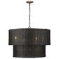 Golden Lighting Erma 9-Light Chandelier in Matte Black, , large