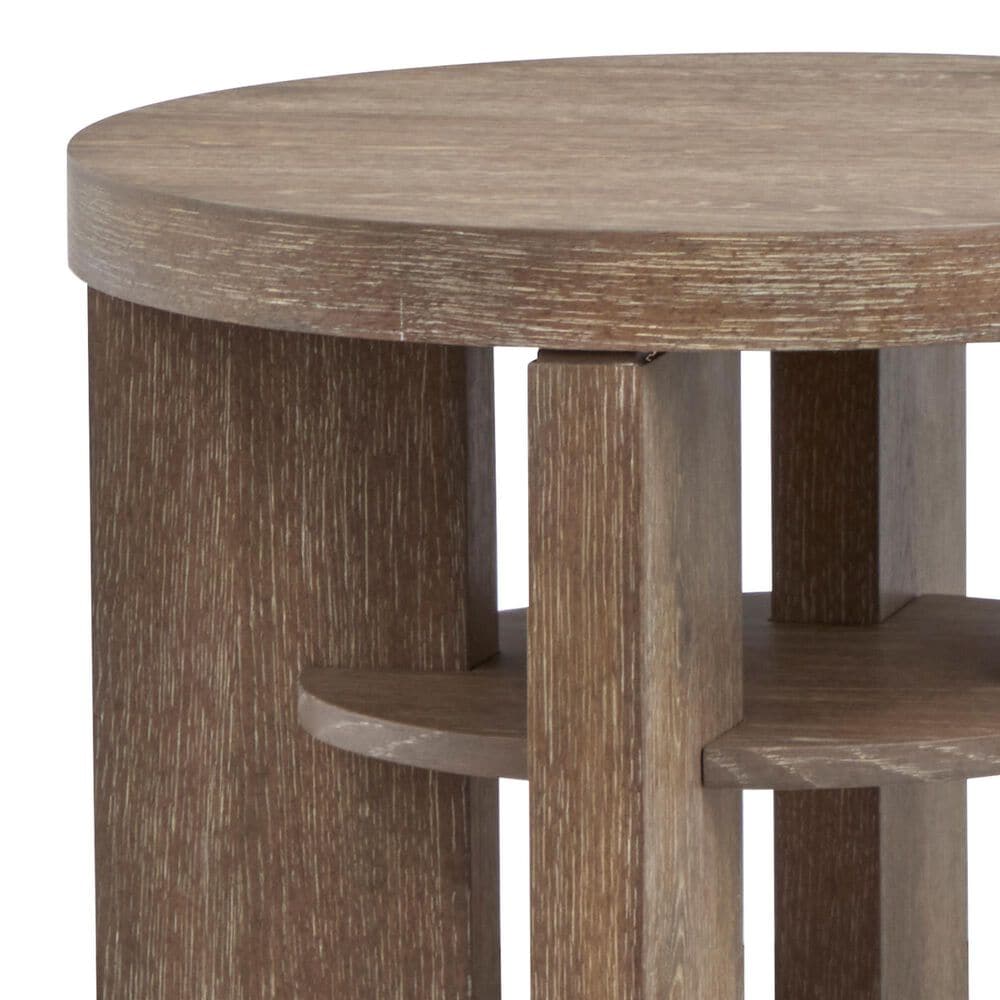Nicolette Home Conway Round End Table in Spiced Brown, , large
