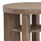 Nicolette Home Conway Round End Table in Spiced Brown, , large