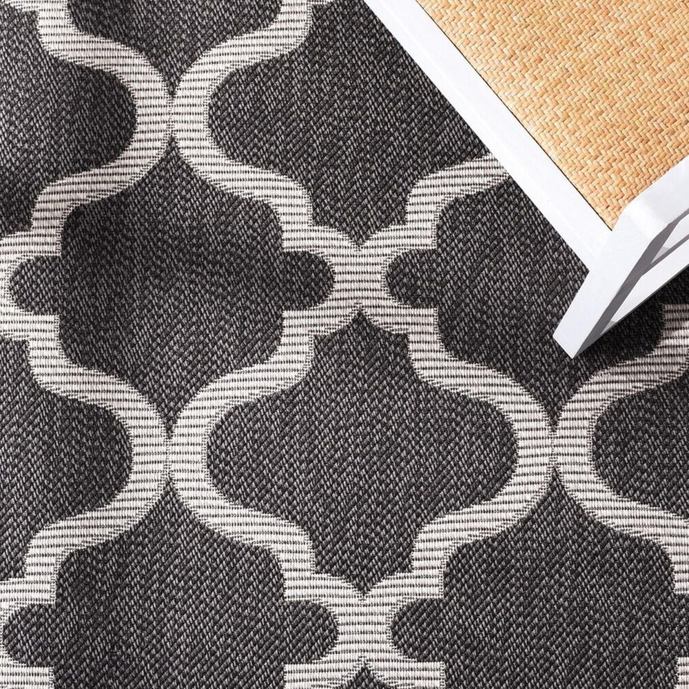 Safavieh Bermuda 3&#39; x 5&#39; Charcoal and Ivory Indoor/Outdoor Area Performance Rug, , large