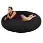Jaxx 6" Cocoon Large Bean Bag Chair in Black, , large