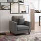 CorLiving Georgia Accent Chair in Grey, , large