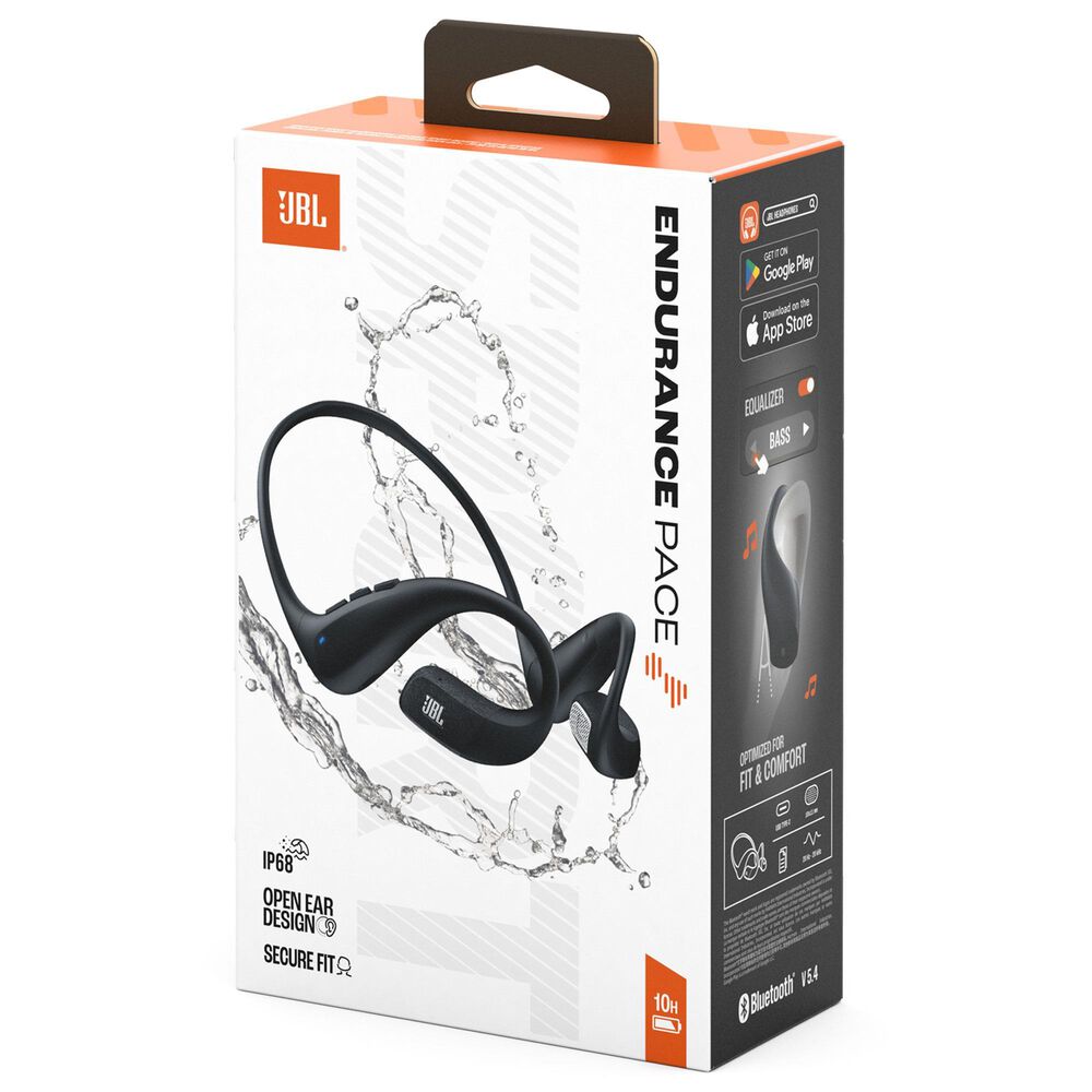 JBL Endurance Pace True Wireless Over Ear Headphones in Black, , large