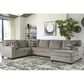 Signature Design by Ashley Ballinasloe 3-Piece Right Facing U-Shaped Sectional in Platinum, , large