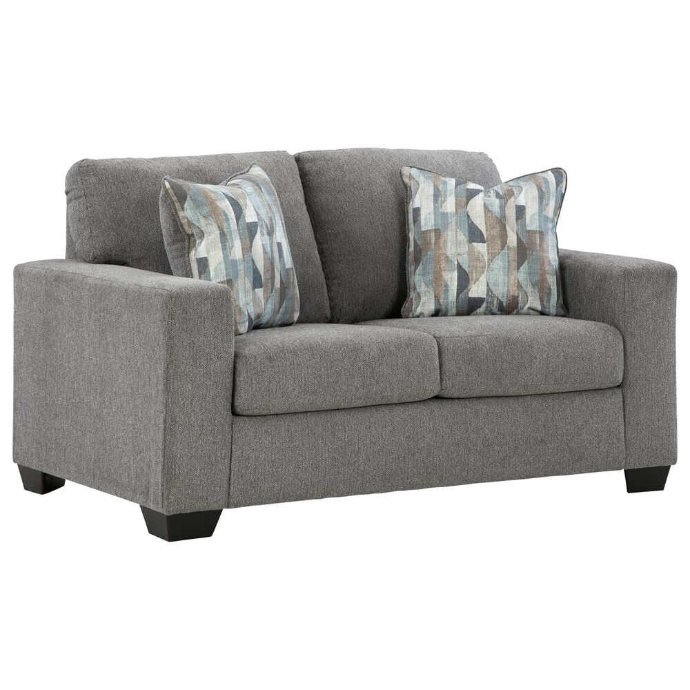 Ashley Deltona Loveseat in Graphite, , large