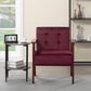 HOMLUX Arm Chair with Tufted Back and High-Density Foam in Rose, , large