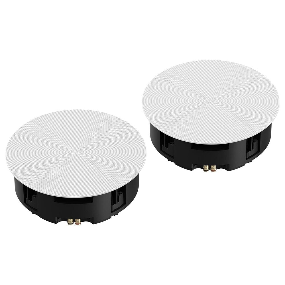 SONOS 3-Piece 8&quot; Amplifier with In-Ceiling Speakers Set in Black and White, , large