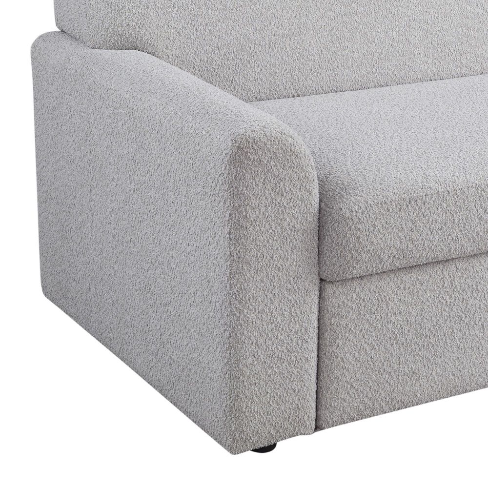Lifestyle Solutions Willow Stationary Convertible Sofa in Light Gray, , large