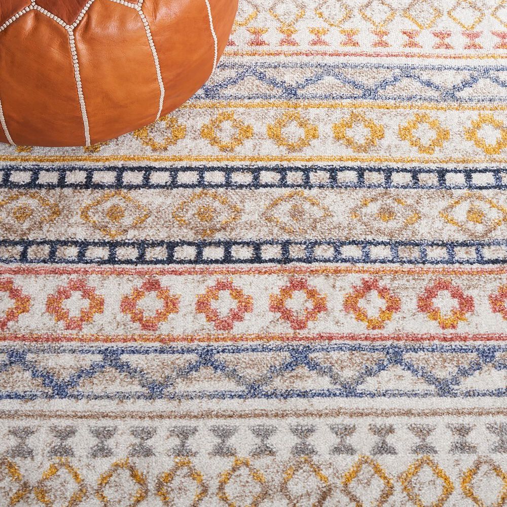 Safavieh Astoria Southwestern 9&#39; x 12&#39; Ivory, Blue and Rust Area Rug, , large