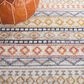 Safavieh Astoria Southwestern 9" x 12" Ivory, Blue and Rust Area Rug, , large