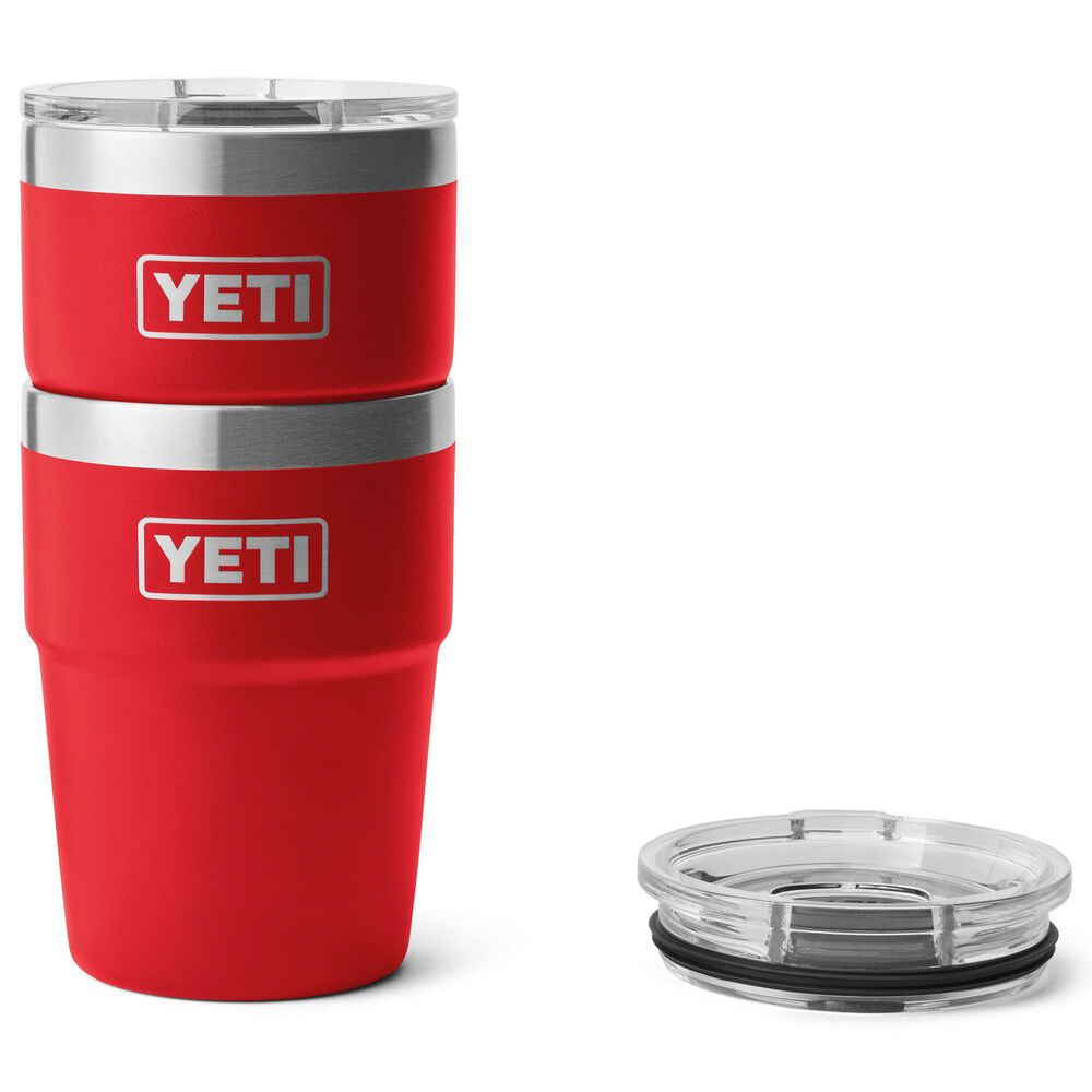 YETI Rambler 16 Oz Stackable Cup with Magslider Lid in Rescue Red, , large