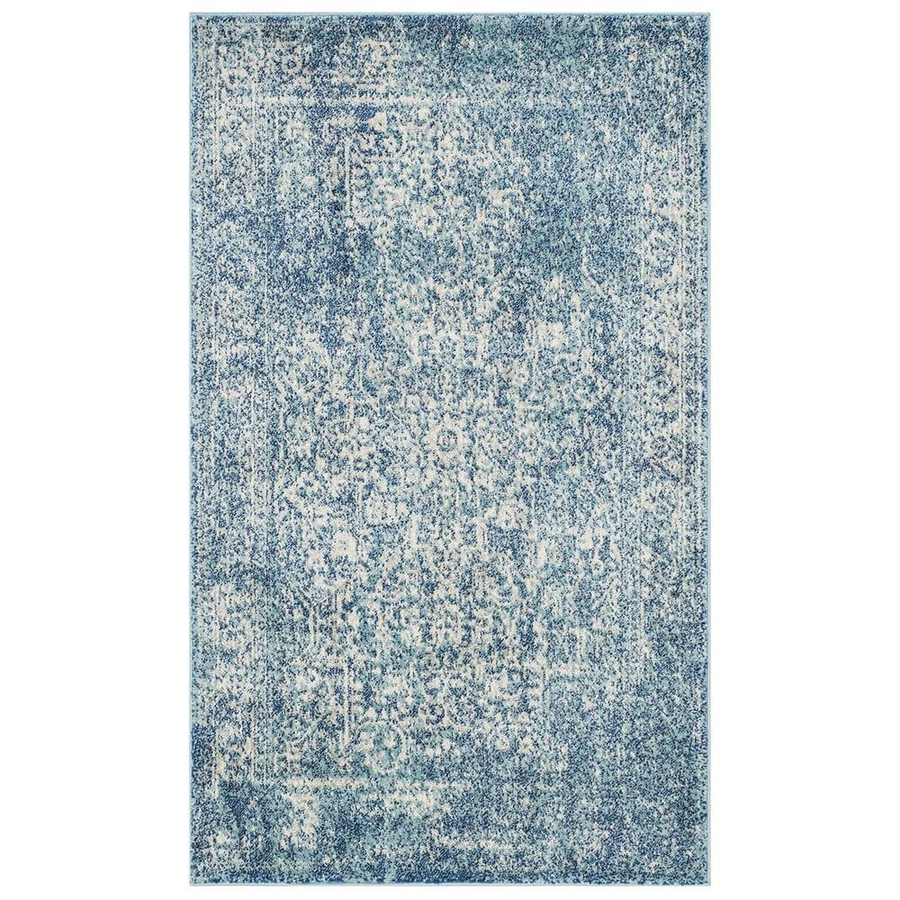 Safavieh Evoke EVK256C 2"2" x 4" Blue and Ivory Runner, , large