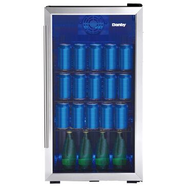Danby 3.1 Cu. Ft. Beverage Center with Towel Bar Handle in Stainless Steel, , large