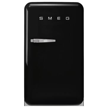 SMEG 4.48 Cu. Ft. Freestanding Compact Refrigerator with Right Hinge in Black, , large