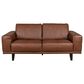 Natuzzi Editions Seville 3-Piece Stationary Leather Living Room Set in Pasadena Brown, , large