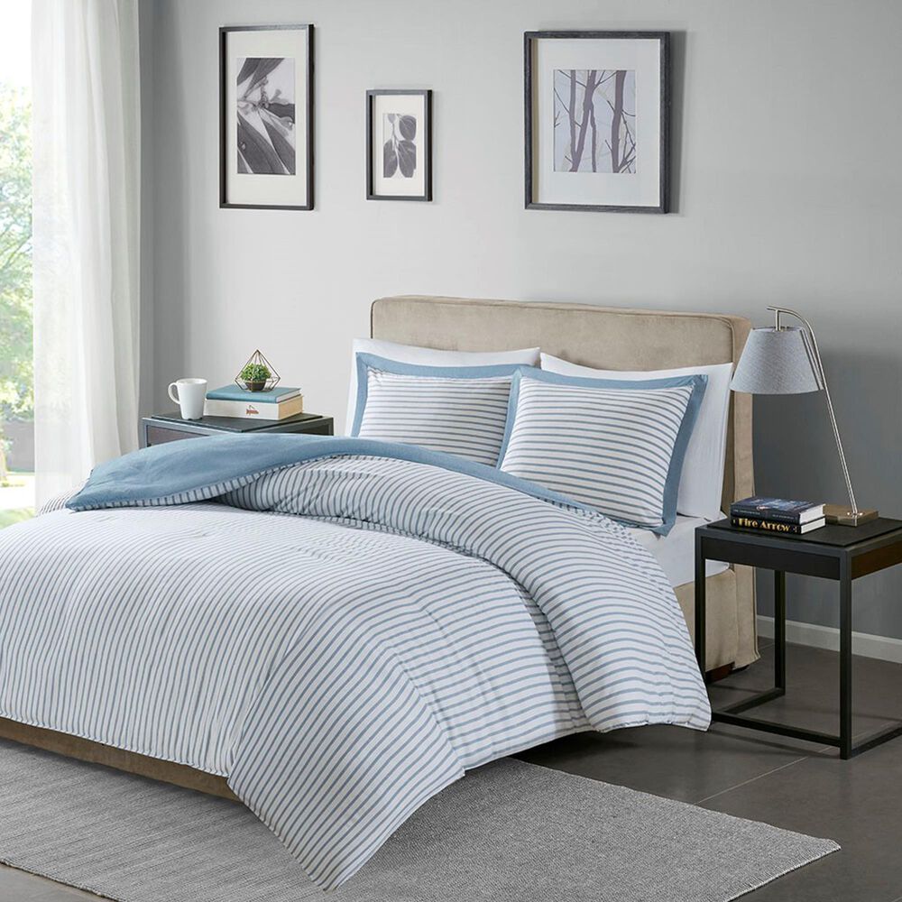Hampton Park Hayden 2-Piece Twin Duvet Cover Set in Blue, , large