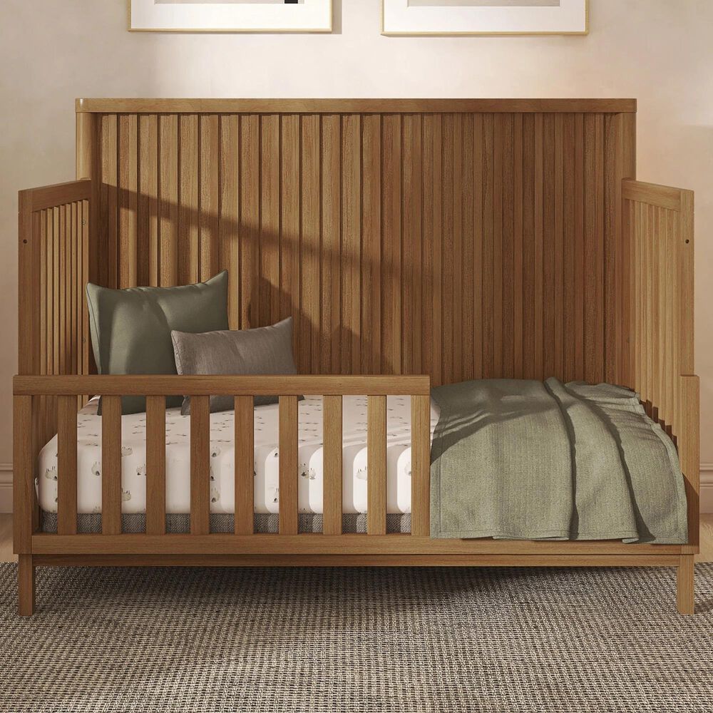 Evolur Flynn Convertible Crib with Guard Rail in Sedona, , large