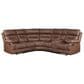 Steve Silver Rudger 3-Piece Manual Reclining Sectional in Chestnut, , large