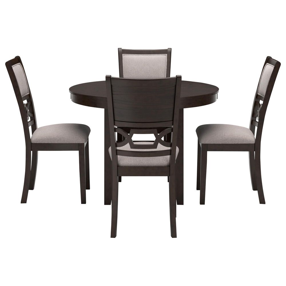 Ashley Langwest 5-Piece Round Dining Set in Cherry Brown, , large