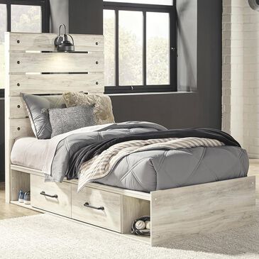 Signature Design by Ashley Cambeck Twin Single Storage Bed in Whitewash, , large