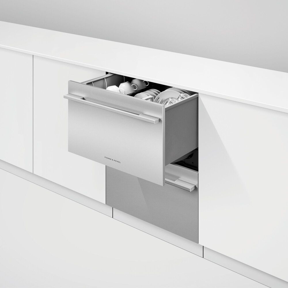 Fisher and Paykel 24&quot; Tall Double Drawer Dishwasher - Panel Sold Separately, , large