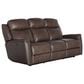 Bassett Douglas Leather Power Reclining Sofa in Sable, , large