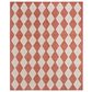 Nourison Positano Geometric Terracotta 6" x 9" Indoor/Outdoor Area Rug, , large