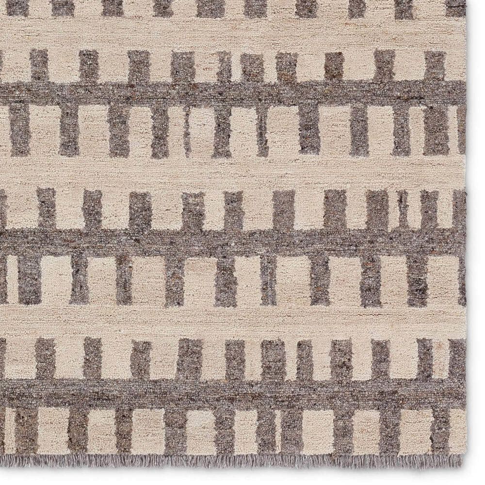 Jaipur Hadi Emir 8&#39; x 10&#39; Feather Gray, Bungee Cord and Almond Milk Area Rug, , large