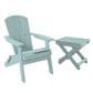 Amish Country Folding Adirondack and Side Table in Sage Green, , large
