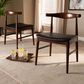 Baxton Studio Eira Side Chair in Dark Walnut (Set of 2), , large
