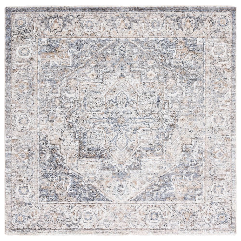 Safavieh Jasmine JSM314F 5"3" Square Grey and Blue Area Rug, , large