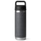 YETI Rambler 18 Oz Bottle with Chug Cap in Black Stone, , large