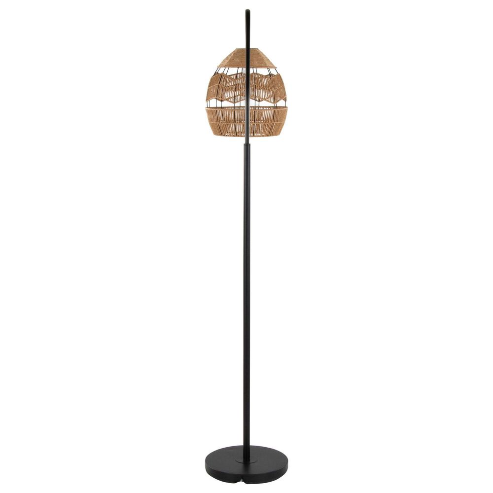 Grandview Gallery Congo Metal Floor Lamp in Matte Black, , large