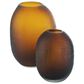 Ashley Embersen Glass Vase in Amber (Set of 2), , large