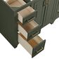 37B Lucerne 48" Single Bathroom Vanity in Deep Olive Green with Marble Top and Backsplash, , large