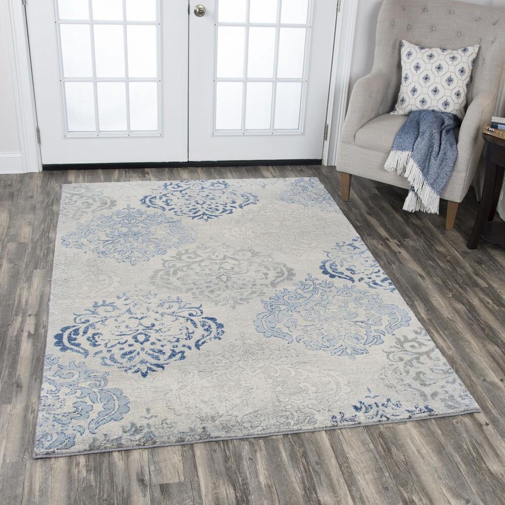 RIZZY Gossamer GS6730 5&#39; x 8&#39; Gray Area Rug, , large