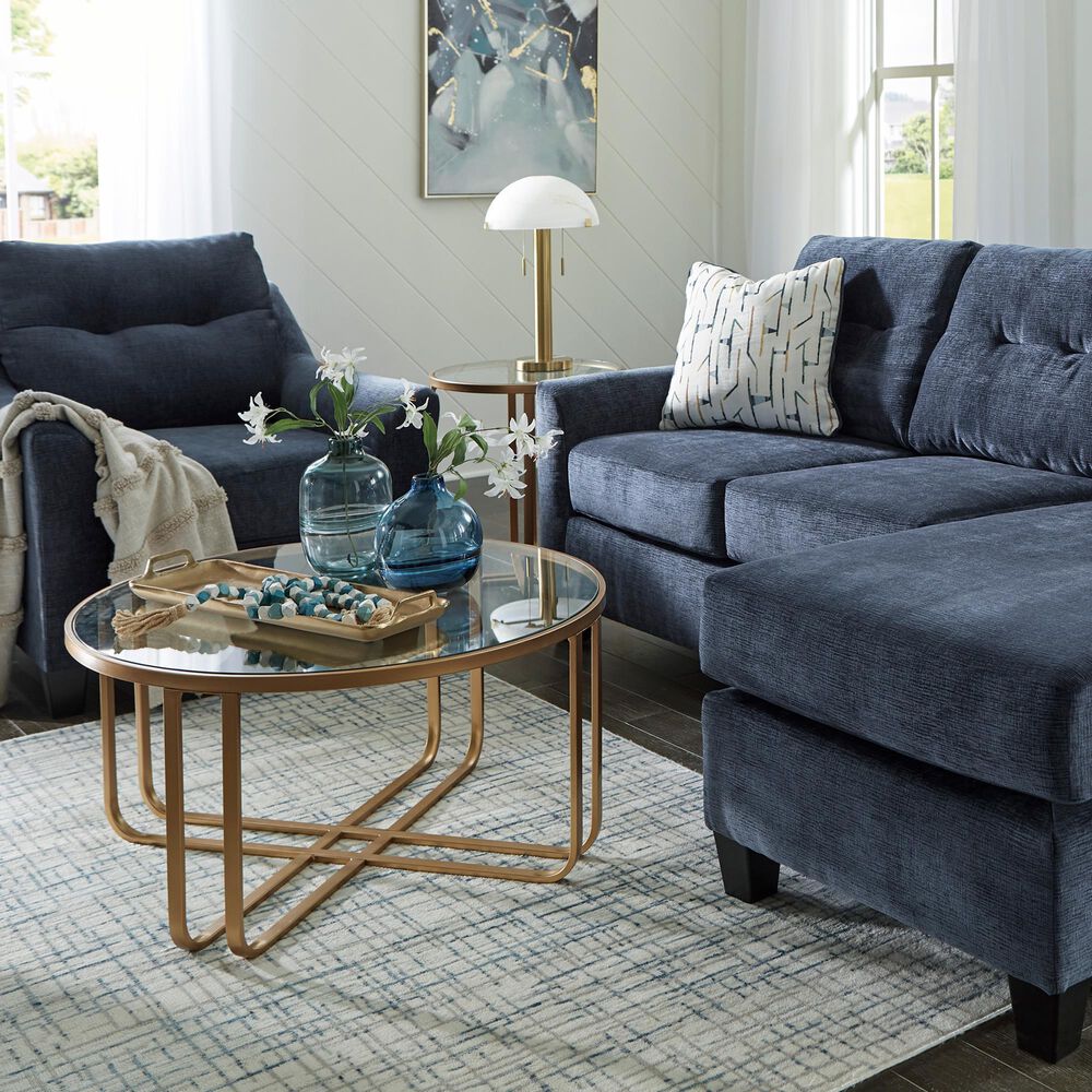 Ashley Amity Bay Arm Chair in Ink, , large