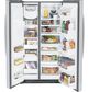 GE Profile 25.3 Cu. Ft. Side-by-Side Refrigerator in Fingerprint Resistant Stainless Steel, , large