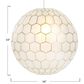 Creative Coop Simone 16" Pendant with Pearly White Shade in Antique Gold, , large