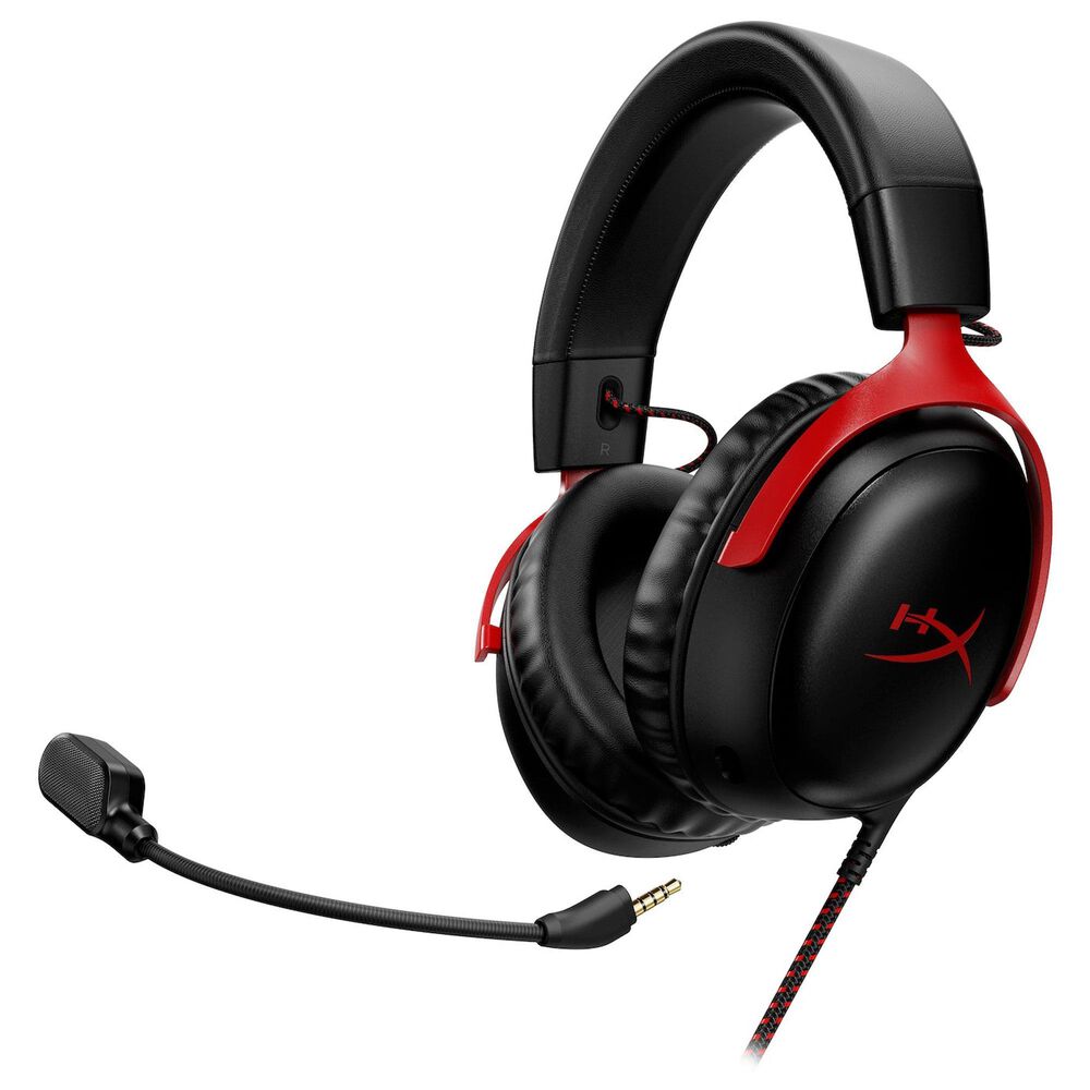 Hyperx HyperX Cloud III Gaming Headset in Black and Red, , large