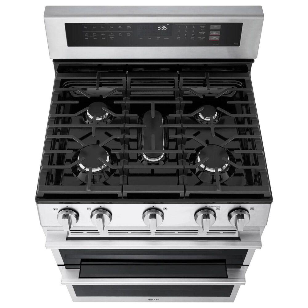 LG 6.9 Cu. Ft. Smart Gas Double Oven Freestanding Range in Stainless Steel, , large