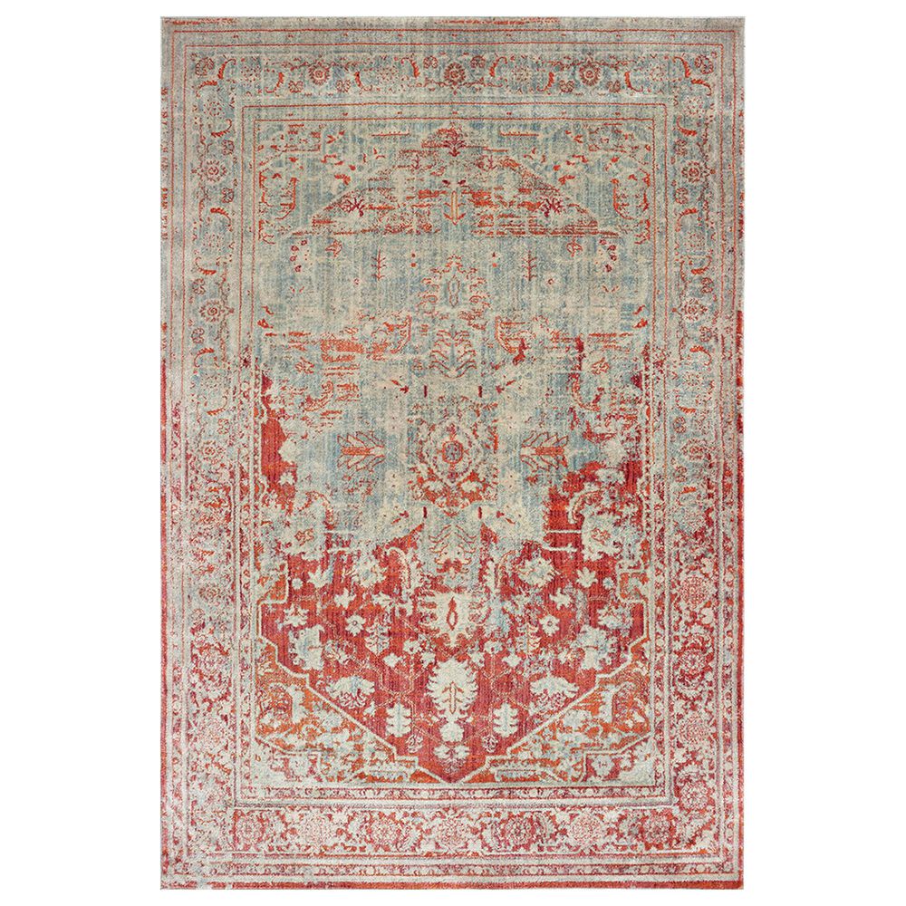 Oriental Weavers Pandora 1501U 9"10" x 12"10" Grey and Orange Area Rug, , large
