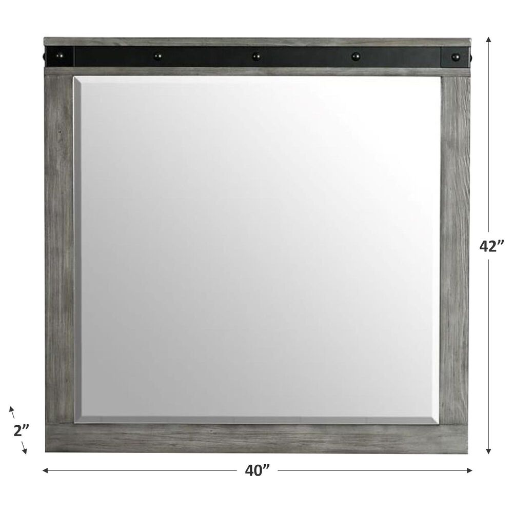 Mayberry Hill Wade Youth Mirror in Brushed Ash, , large