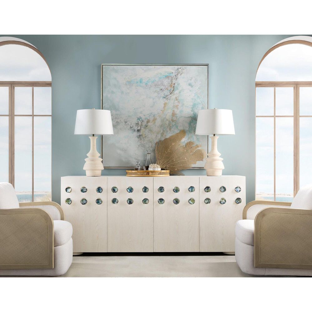 Hooker Furniture Commerce and Market Pilea 80" Entertainment Credenza in White, , large