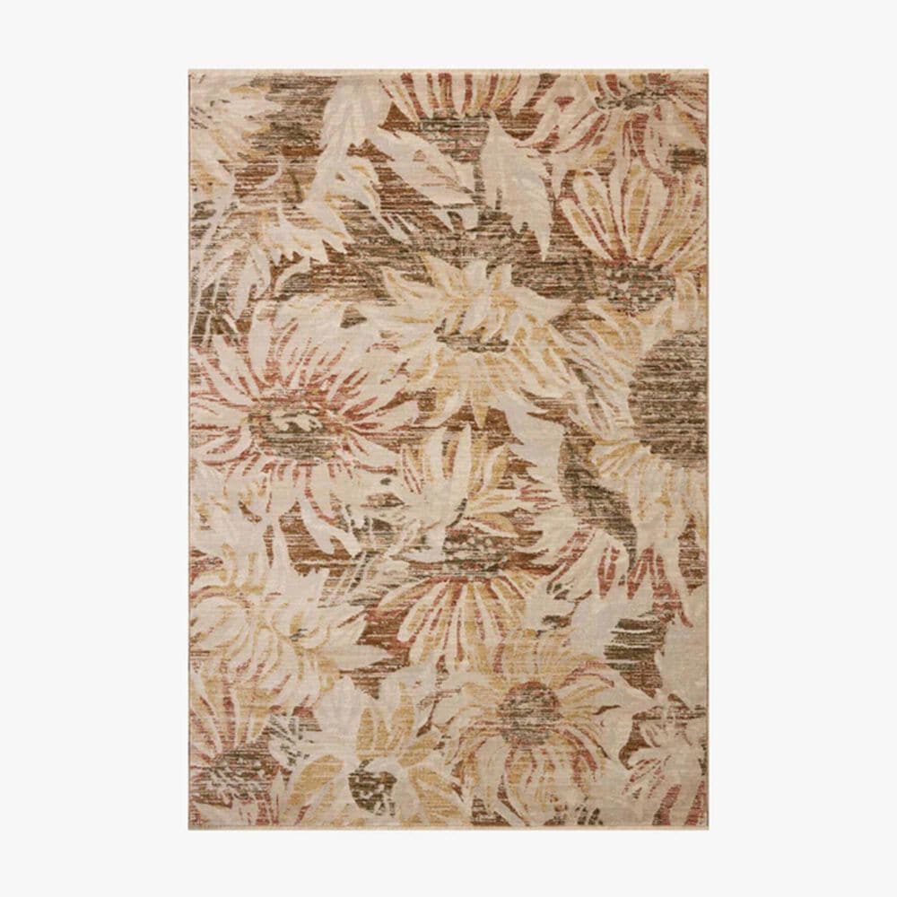 Loloi Eileen Natural and Spice 3" Round Area Rug, , large