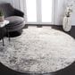 Safavieh Aston ASN705 3" Round Ivory and Grey Area Rug, , large