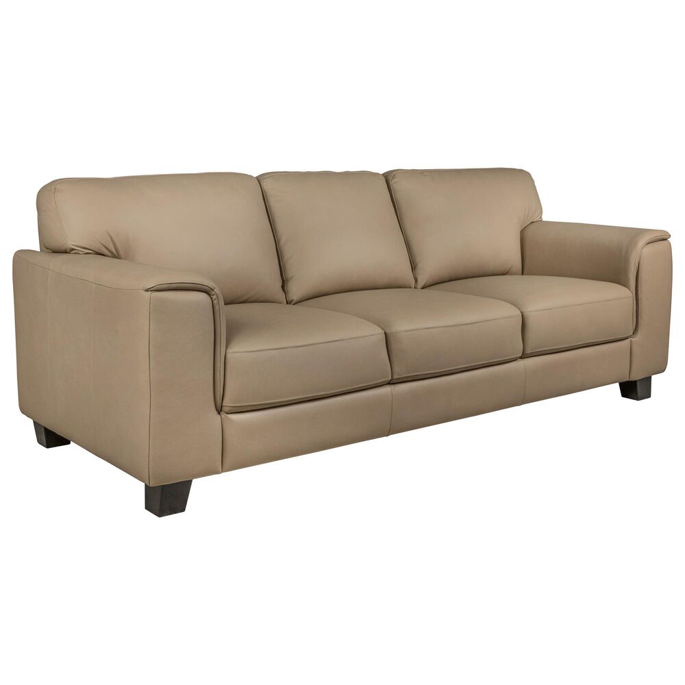 Chateau D&#39;ax Leather Stationary Sofa in Tan, , large